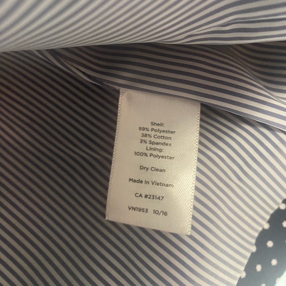 Talbots Classic Two Button Polka Dot Striped Prep… - image 8